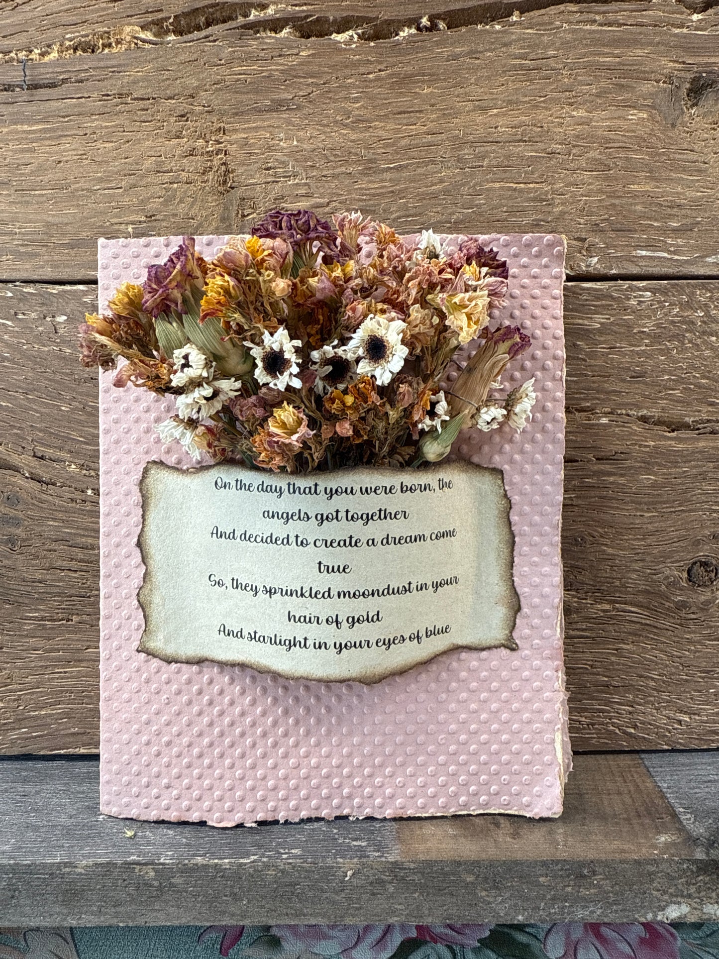 Birthday Poem Bouquet Card