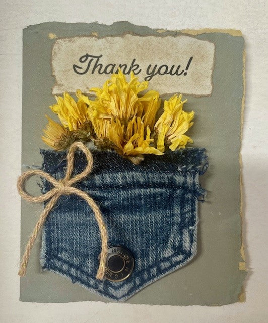 Daisy Thank you card