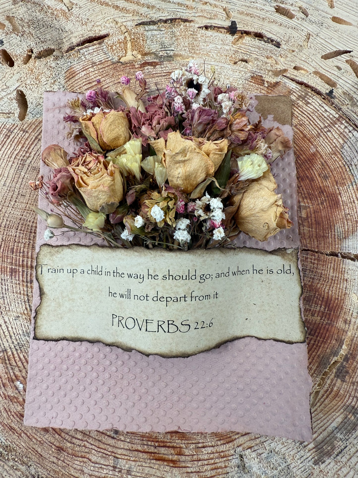 Proverbs Card - Pink