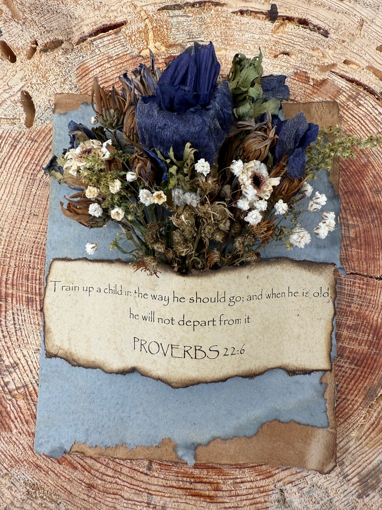 Proverbs Card - Blue