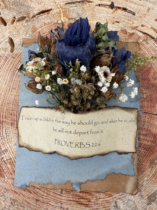 Proverbs Card - Blue