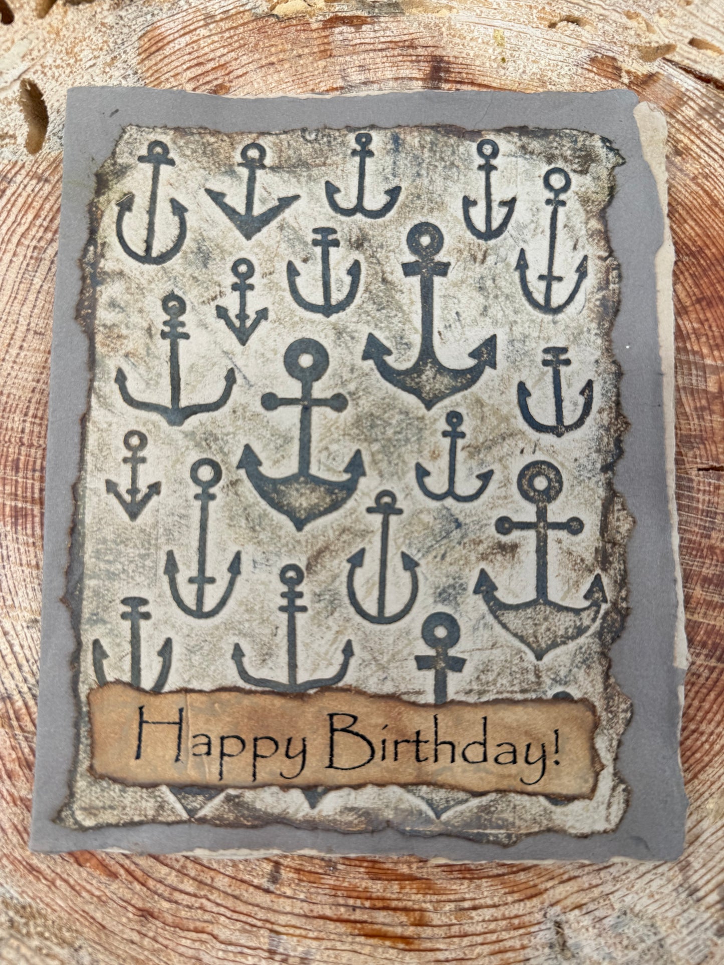 Anchor Birthday Card