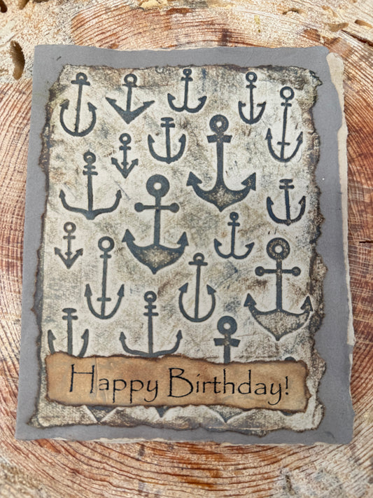 Anchor Birthday Card