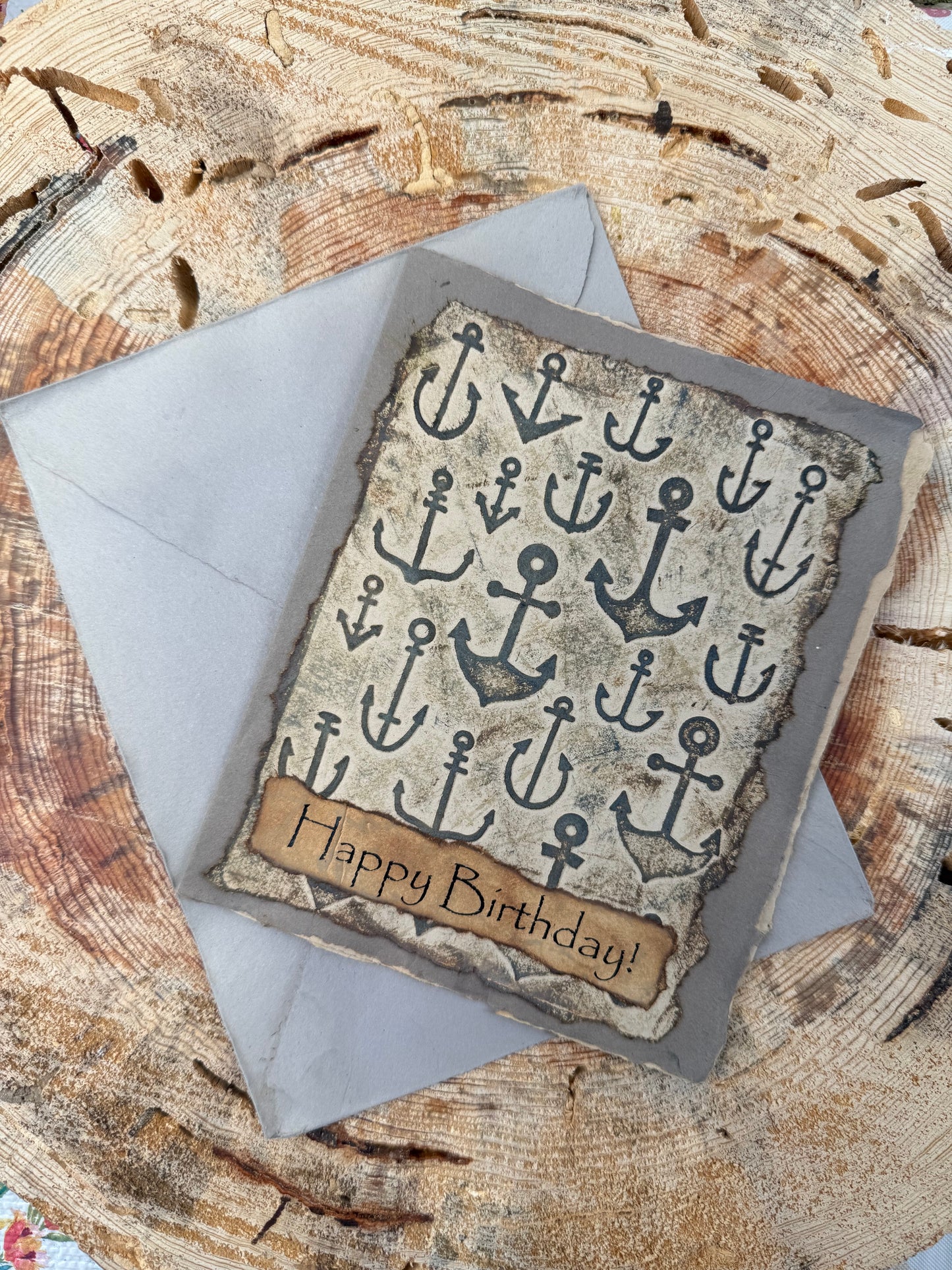 Anchor Birthday Card