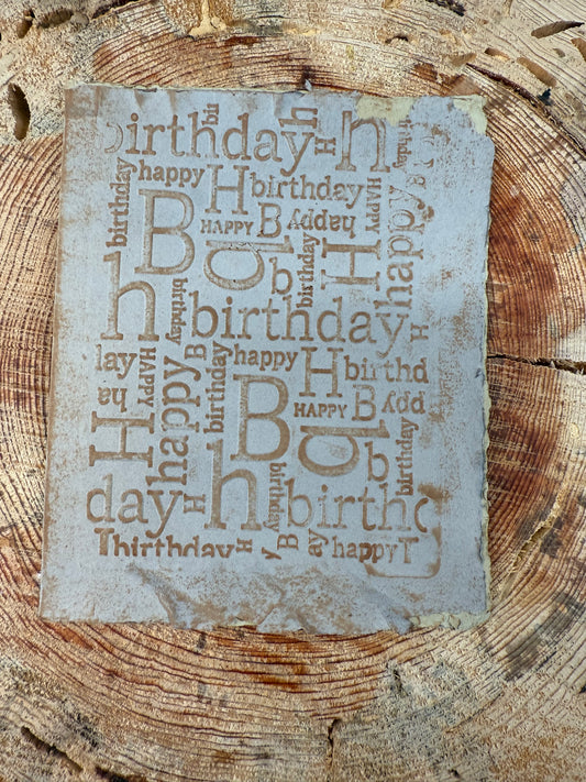 Birthday Embossed Card