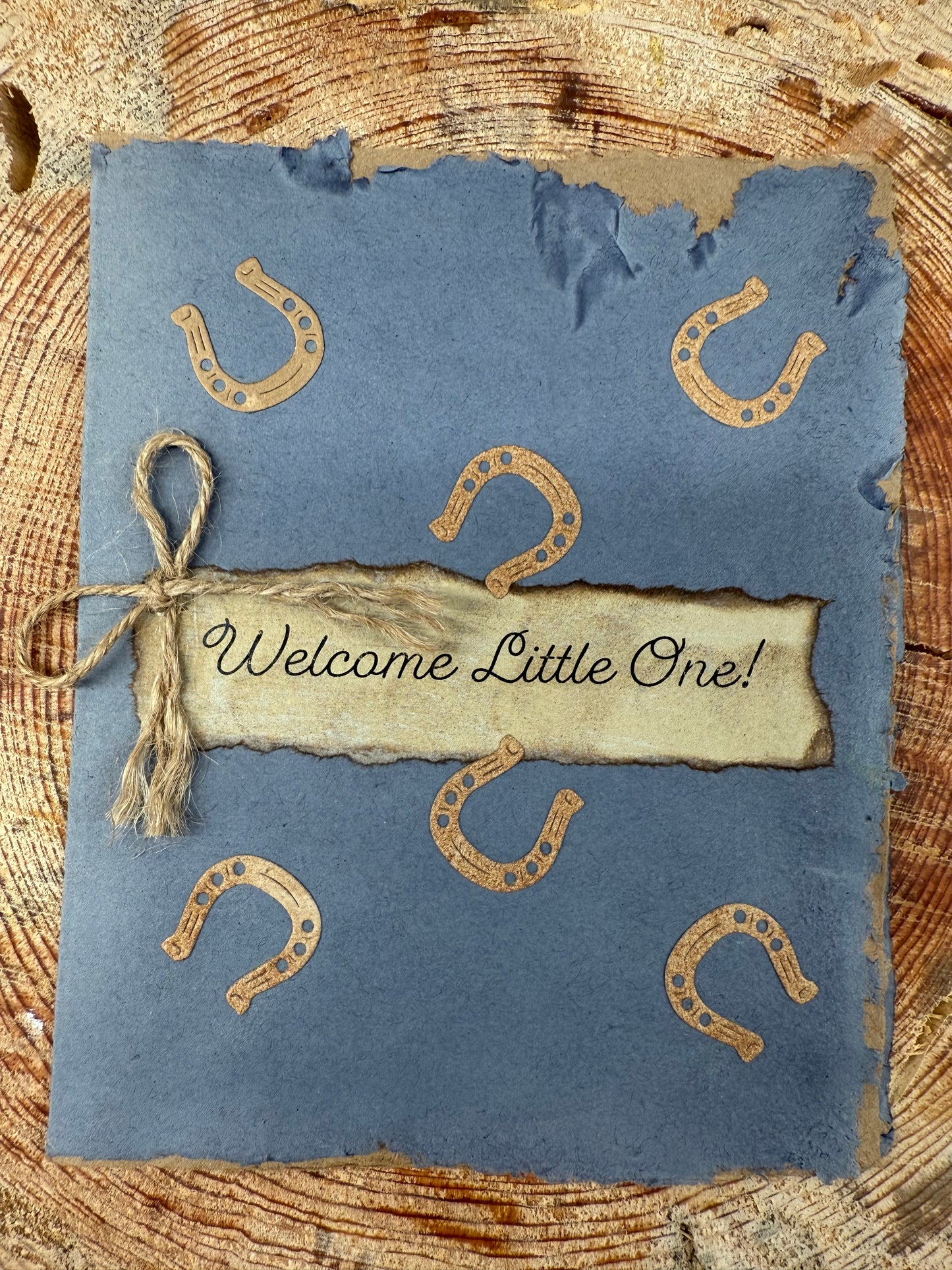 Horseshoe Baby Card