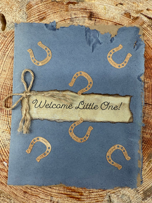 Horseshoe Baby Card
