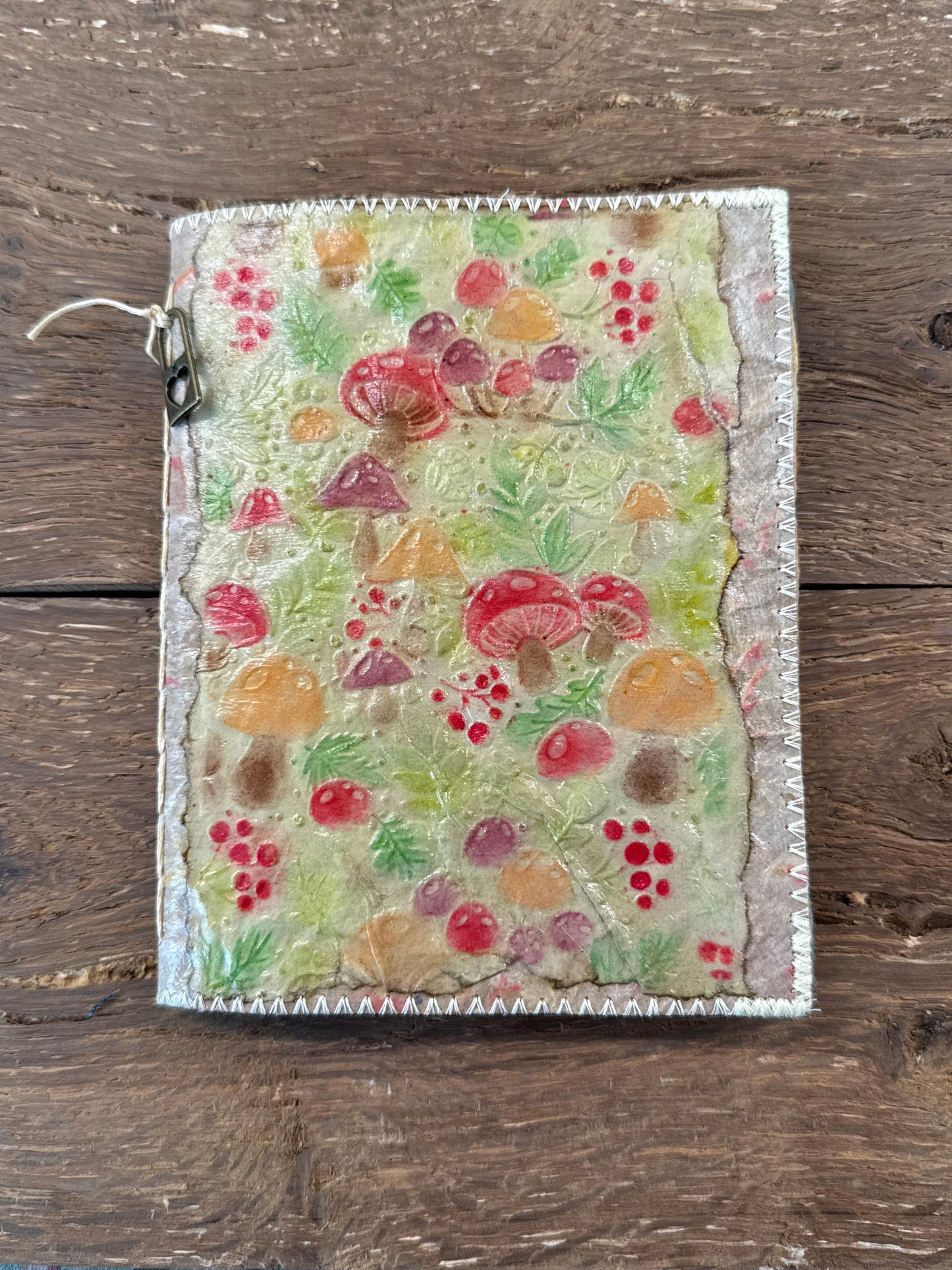 Handmade Mushroom Journal