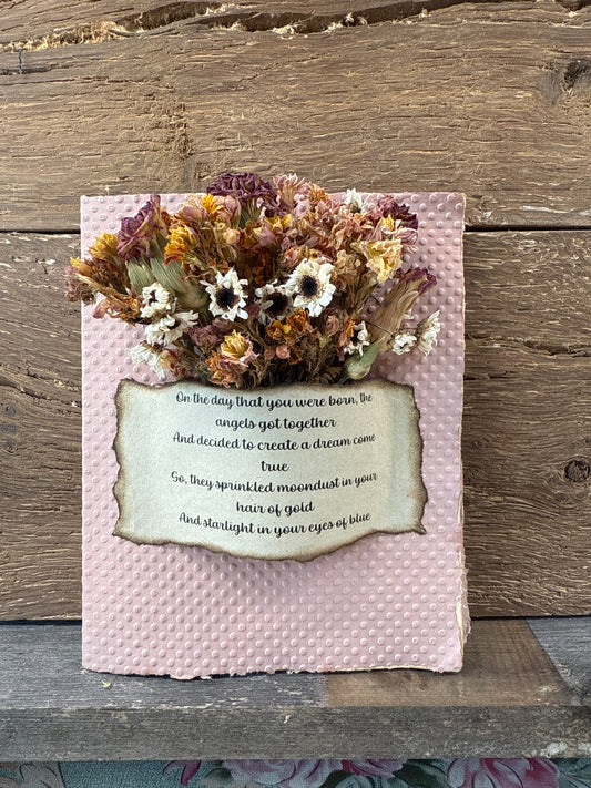 Birthday Poem Bouquet Card